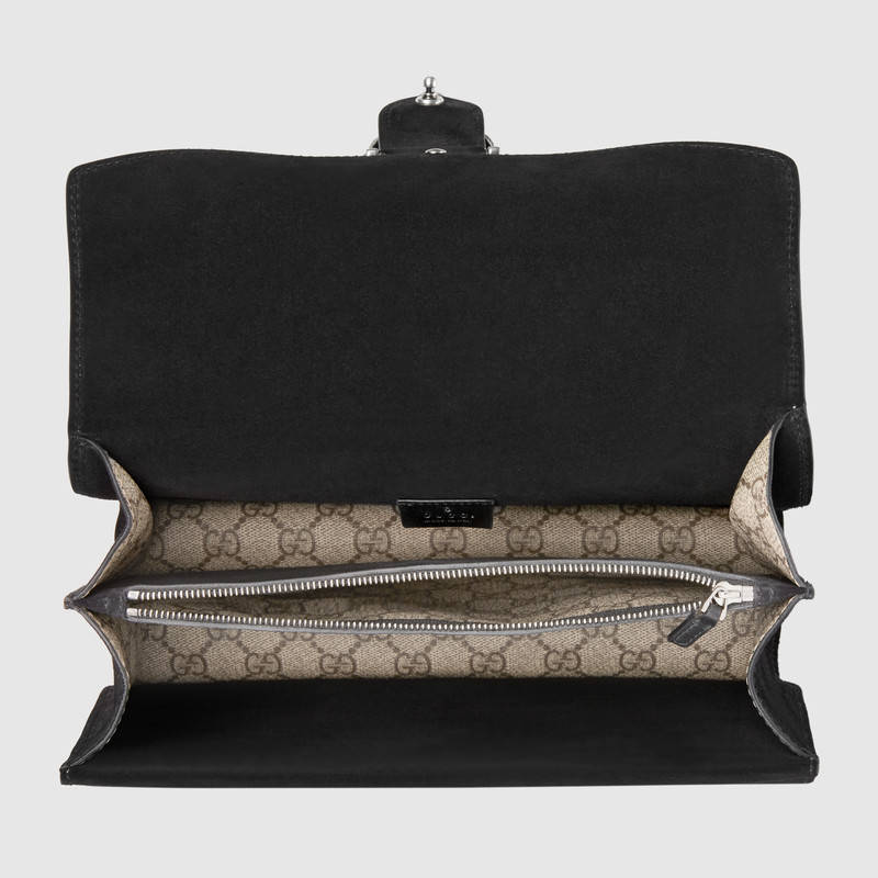 Gucci Dionysus Small GG Supreme Shoulder Bag 400249 Black